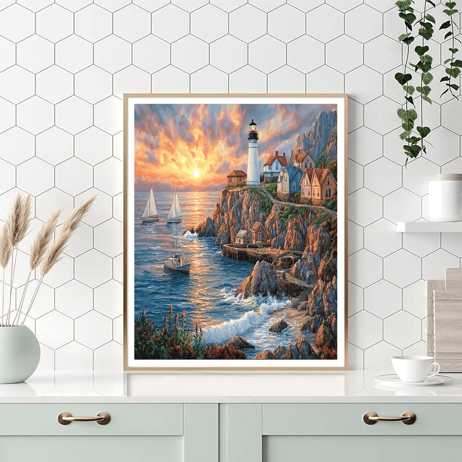 Peggy's Cove - Nova Scotia Numbered Painting Kits