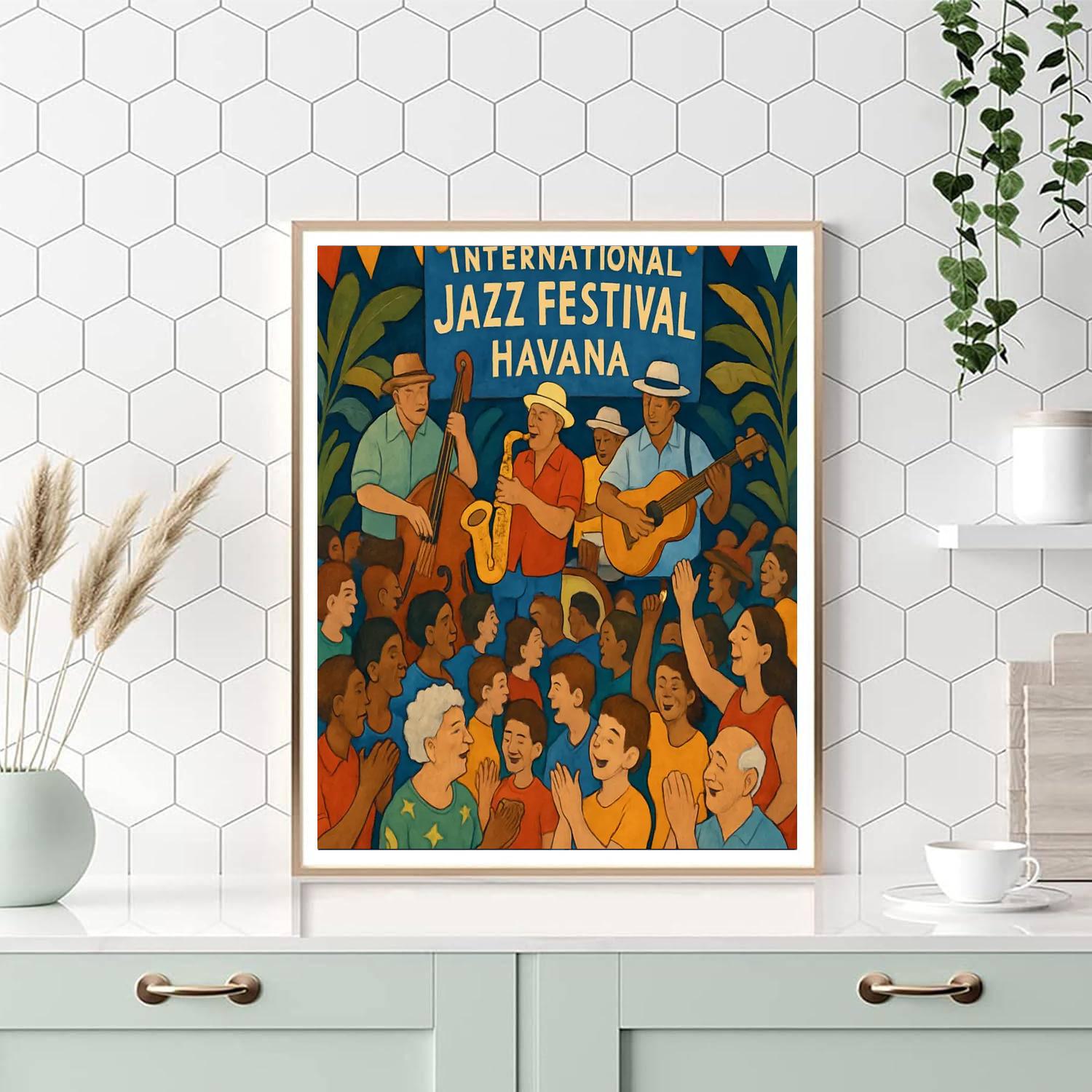 International Jazz Festival - Cuba Numbered Painting Kits