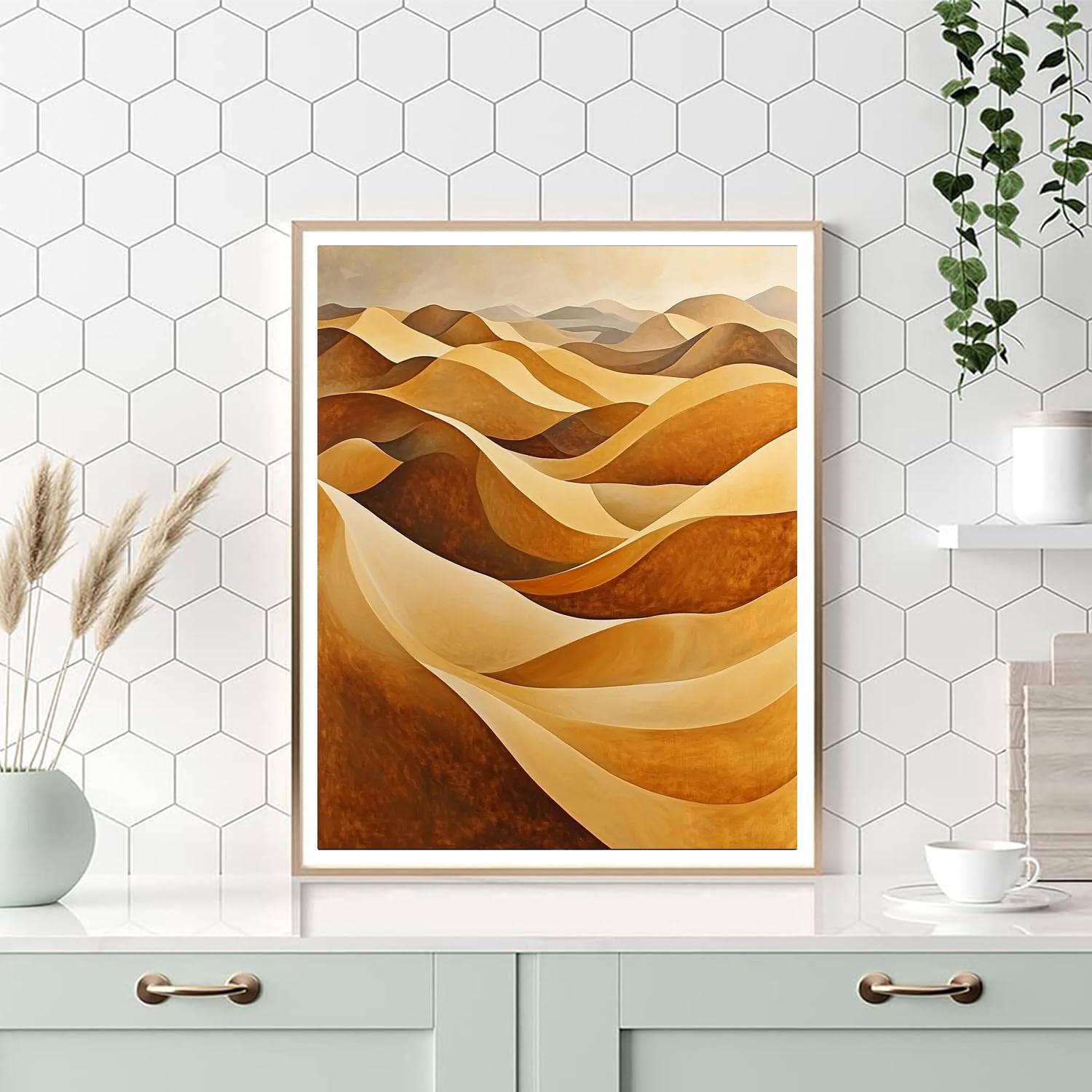 Georgia O'Keeffe Inspired Dynamic Dunes  Painting By Numbers Kit