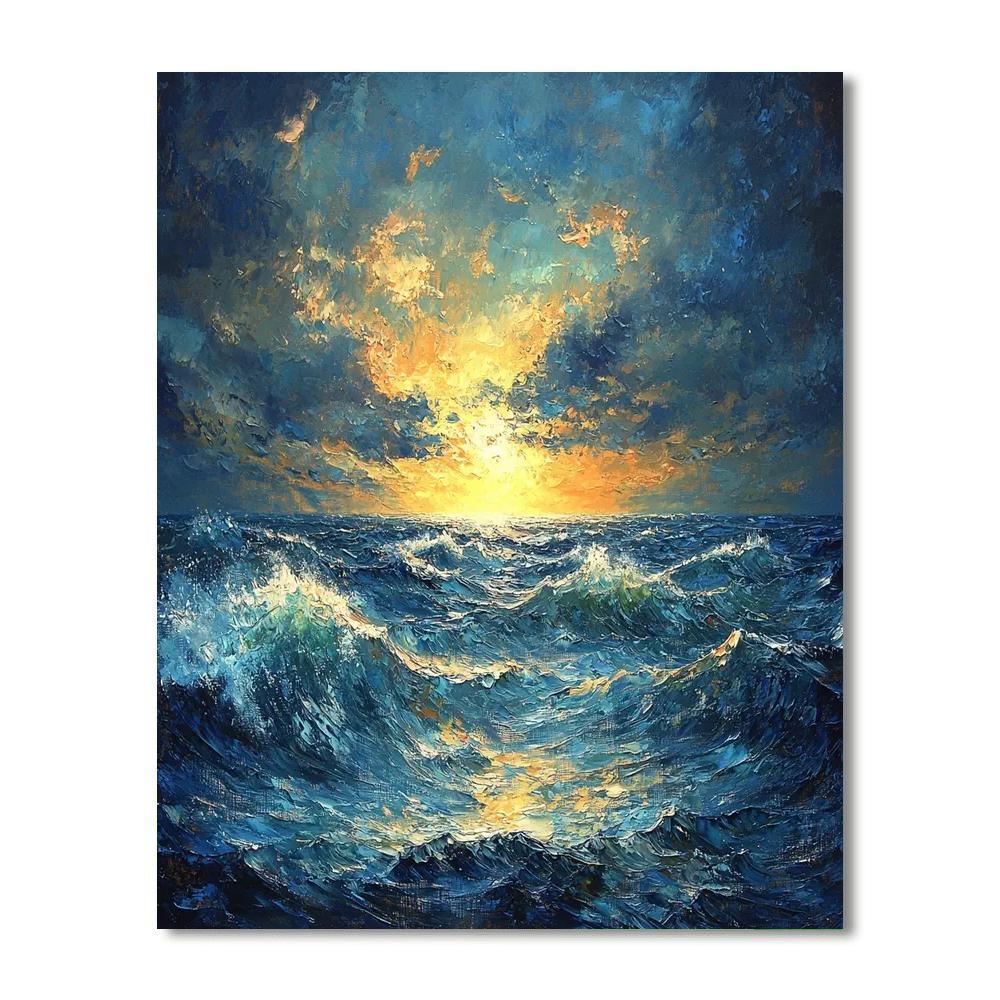 J.M.W. Turner Inspired Turner's Tempestuous Seas  Numbered Painting Kits