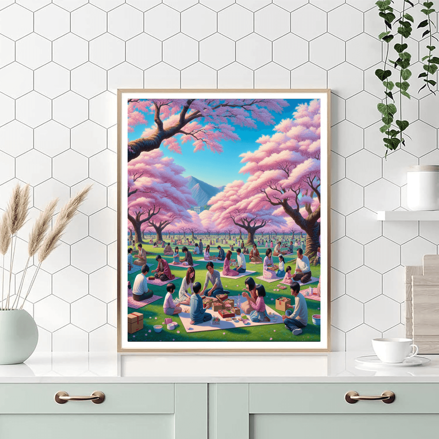 The Cherry Blossom Festival - Japan Paint By Color