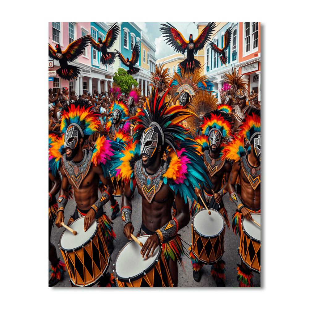 Junkanoo Parade - Bahamas DIY Paint By Numbers