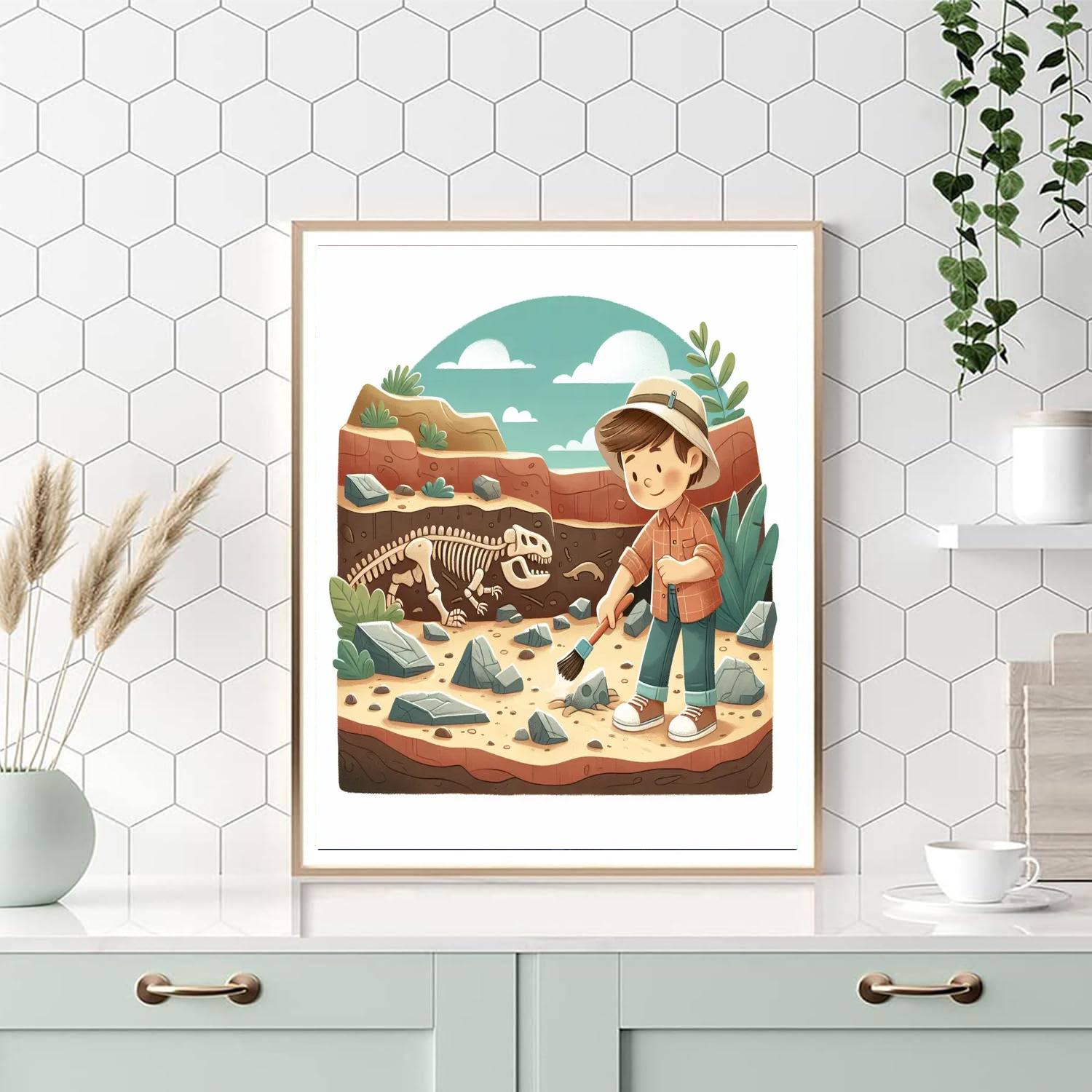 Fossil Hunter Expedition DIY Paint By Numbers