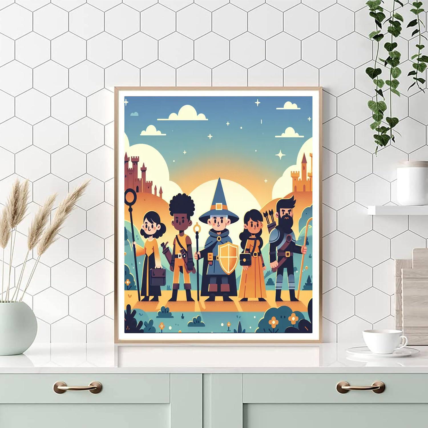 Fantasy Castle Journey Numbered Painting Kits