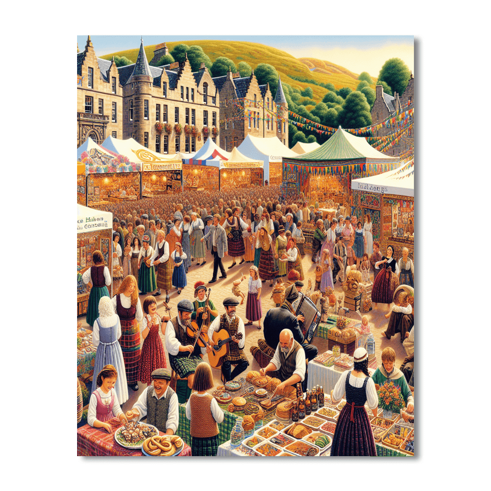 Kingdom Of Fife Festival - Scotland Number Painting