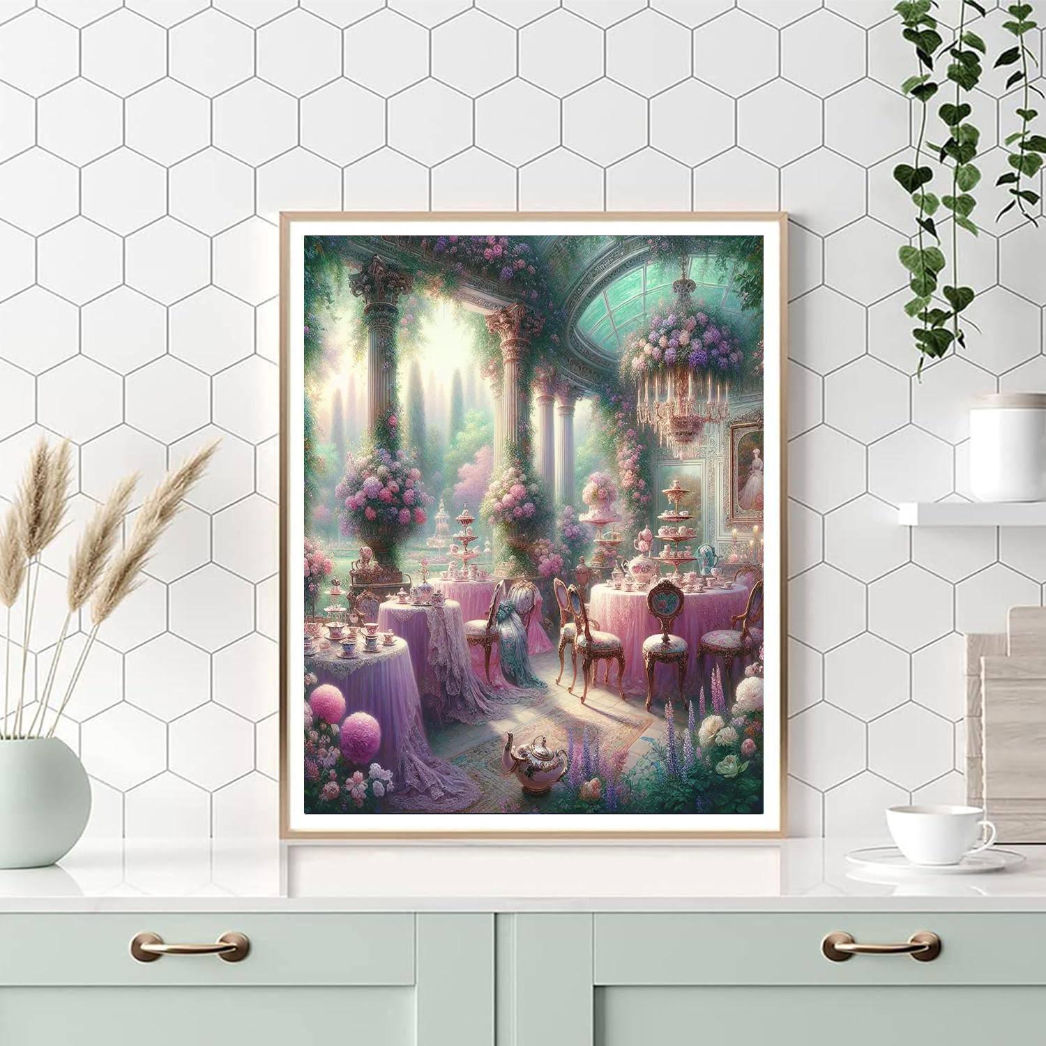 Victorian Tea Gathering Painting Number Kit