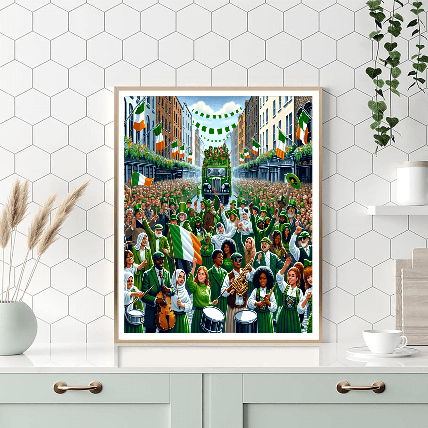 St. Patrick's Day Parade - Dublin, Ireland DIY Paint By Numbers