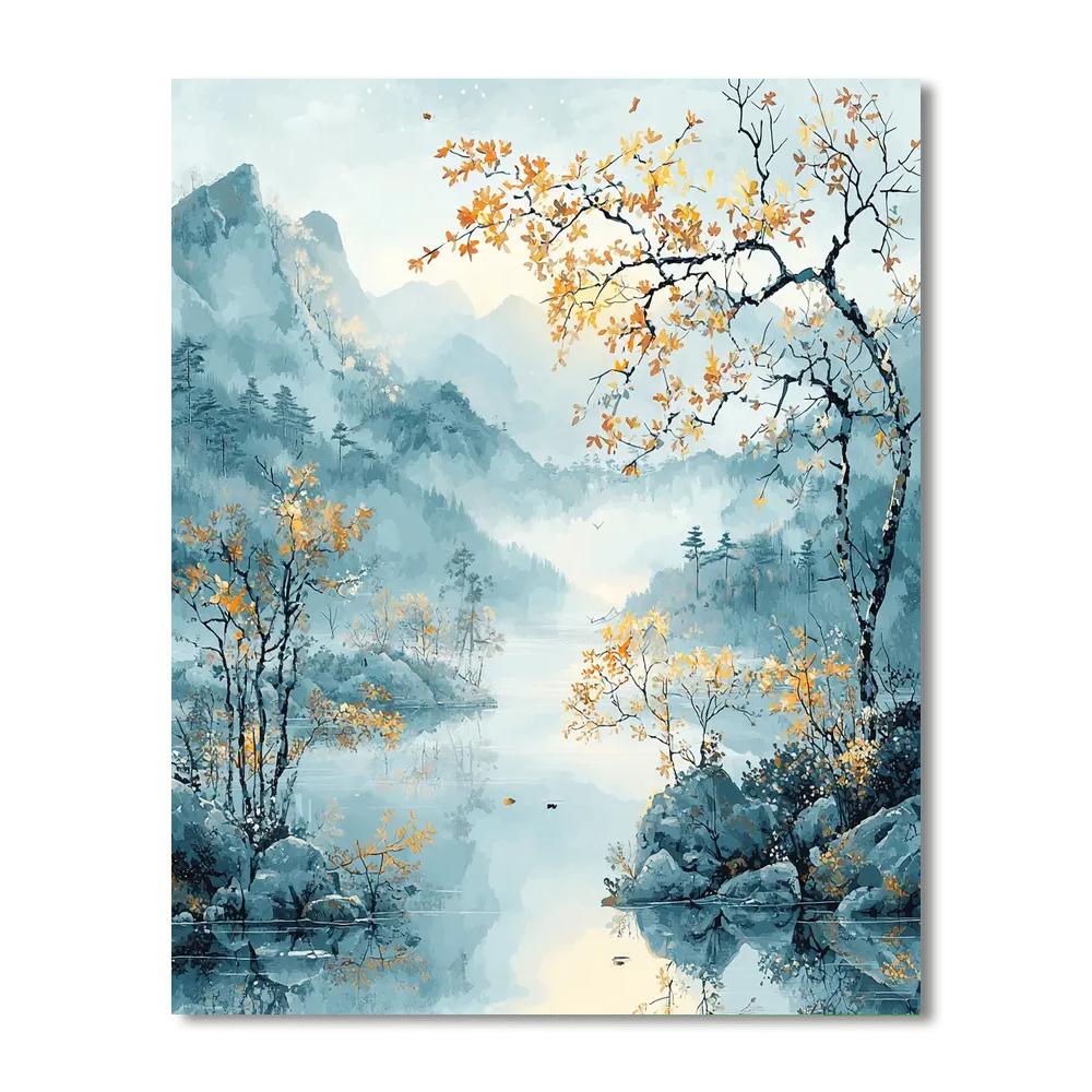 Zhao Mengfu Inspired Chasing The Dawn  Paint By Number