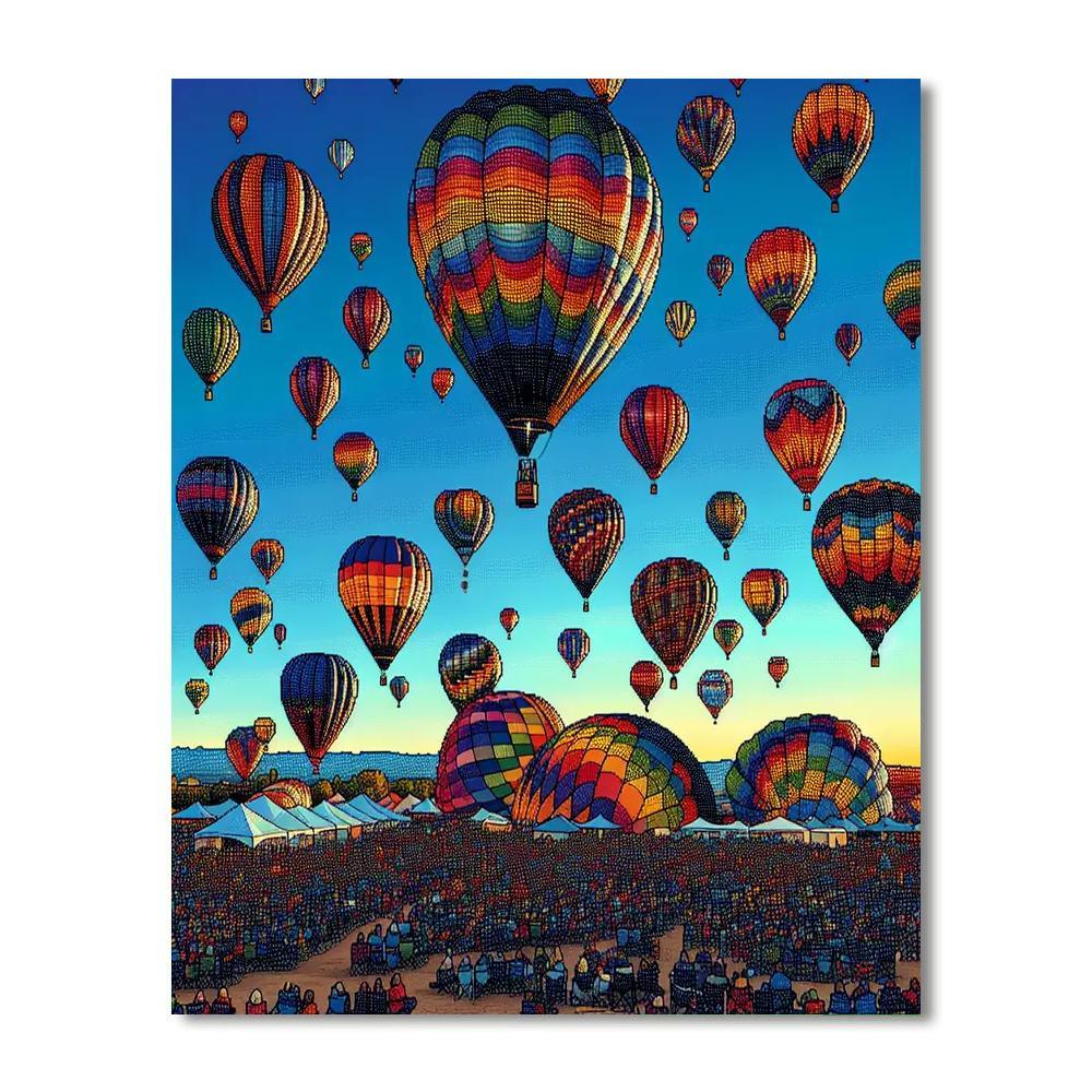 Albuqurque Balloon Fiesta - Usa Paint By Number