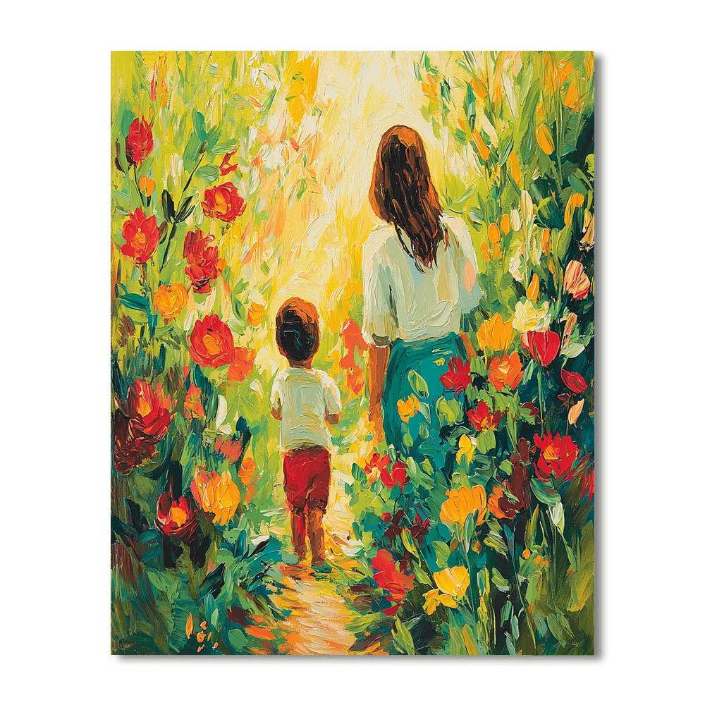 Mom's Heart Garden Painting Number Kit