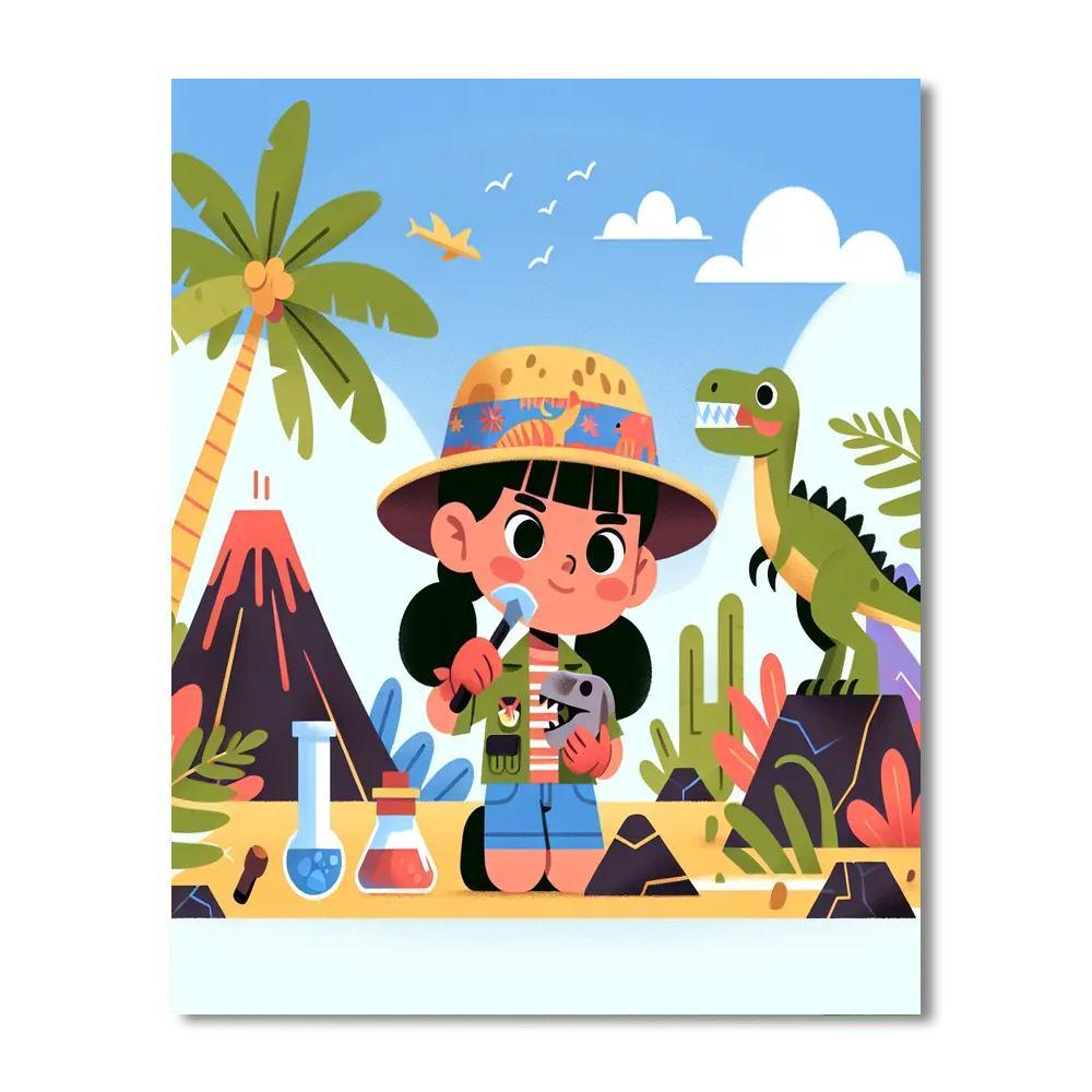 Dino Digs DIY Paint By Numbers