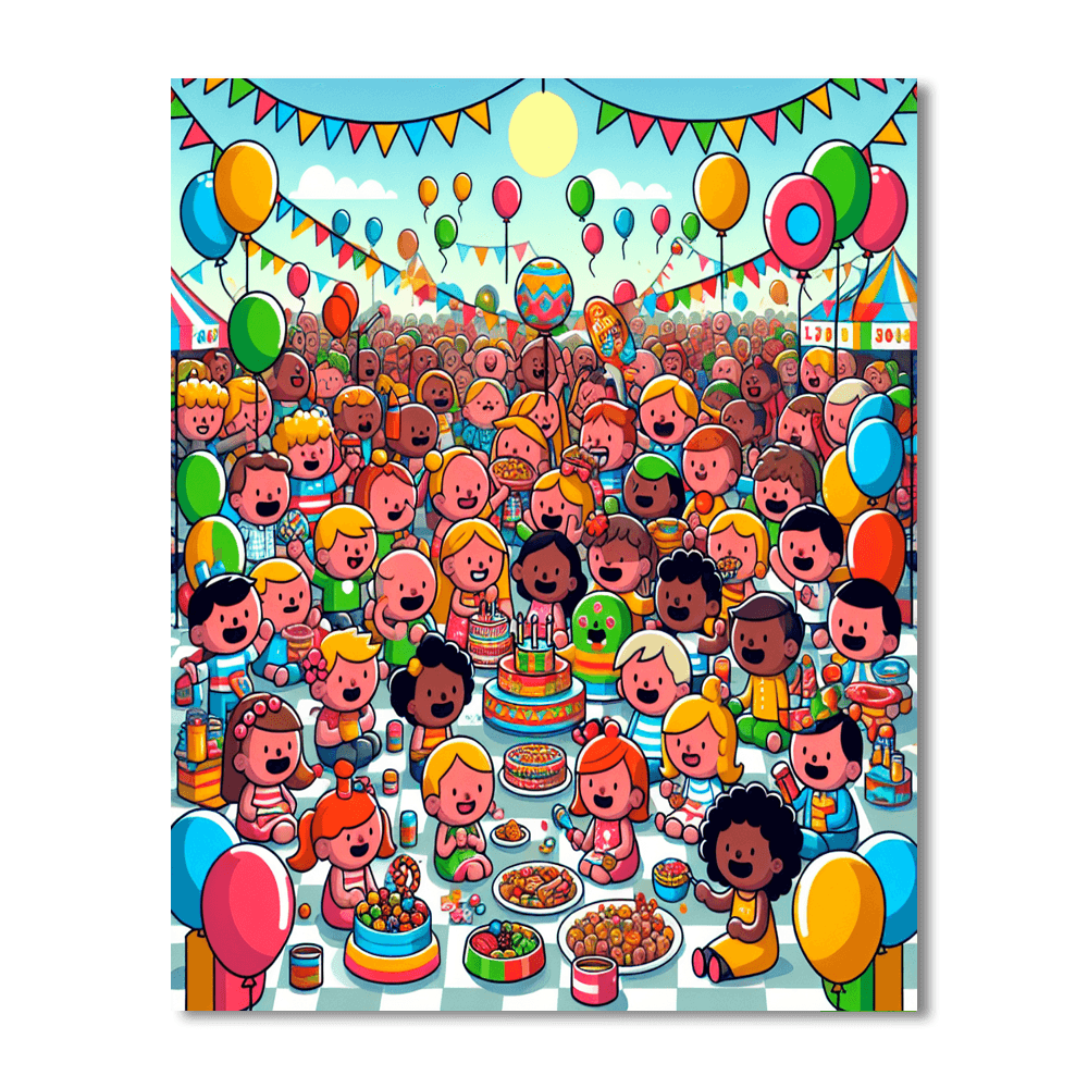 Festival Of Friends DIY Paint By Numbers