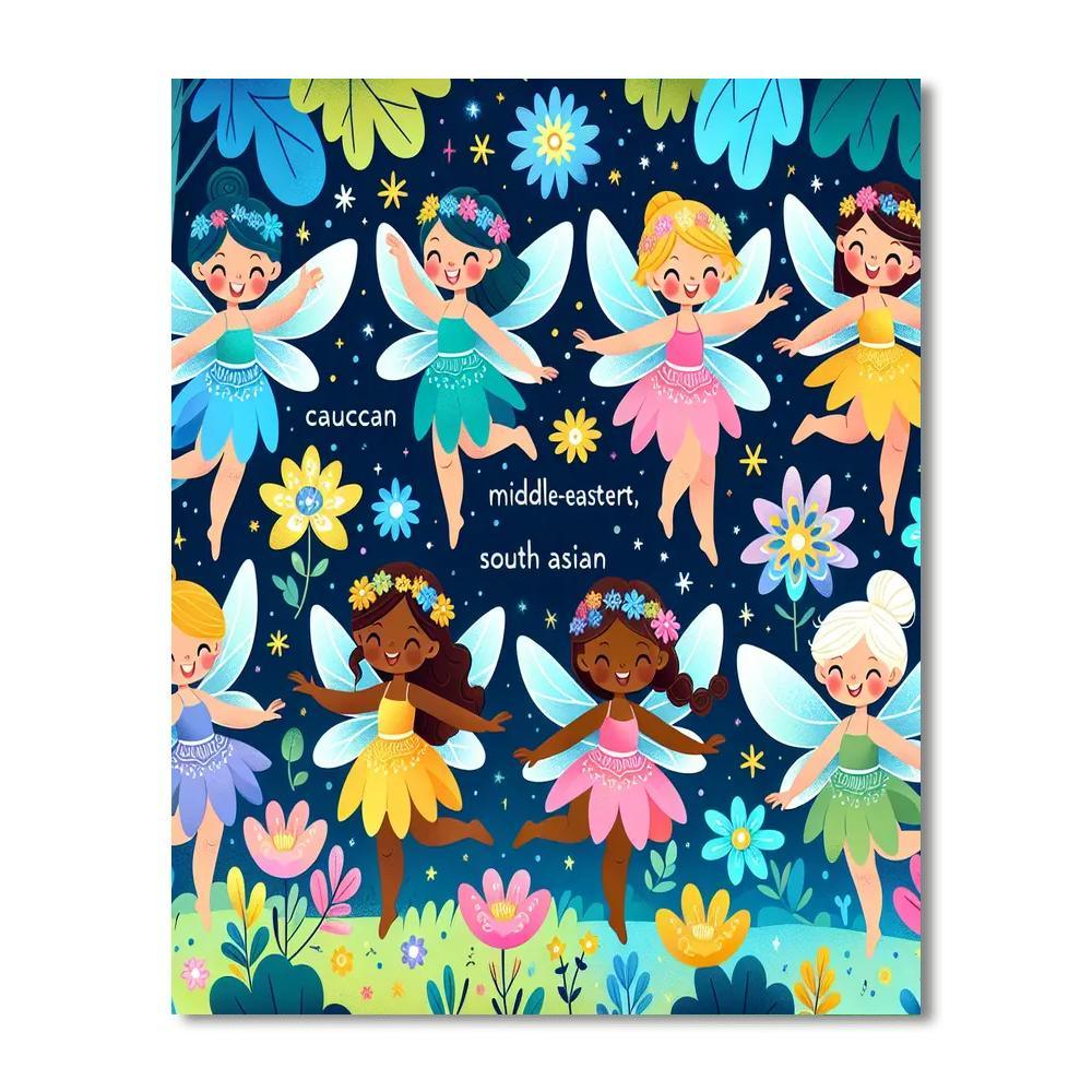 Fantastic Forest Fairies Number Painting
