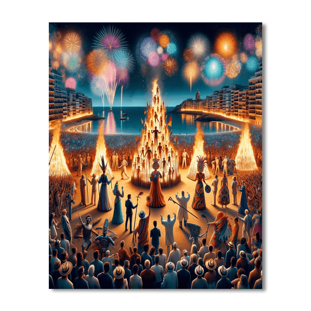 Hogueras De San Juan - Spain Paint By Numbers