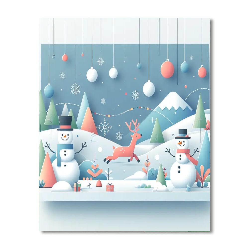 Winter Wonderland Parade Paint By Color