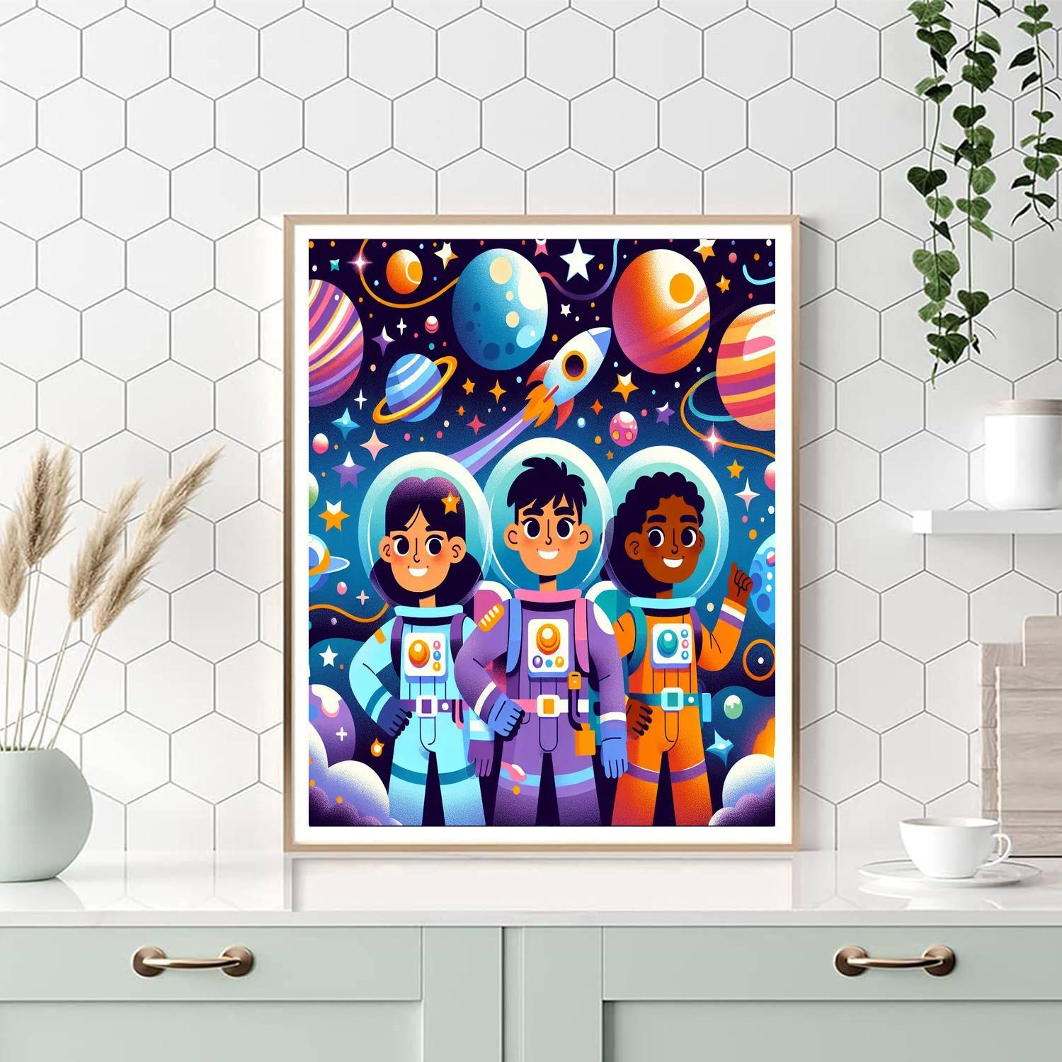 Space Rangers' Cosmic Quest Paint By Numbers Kits