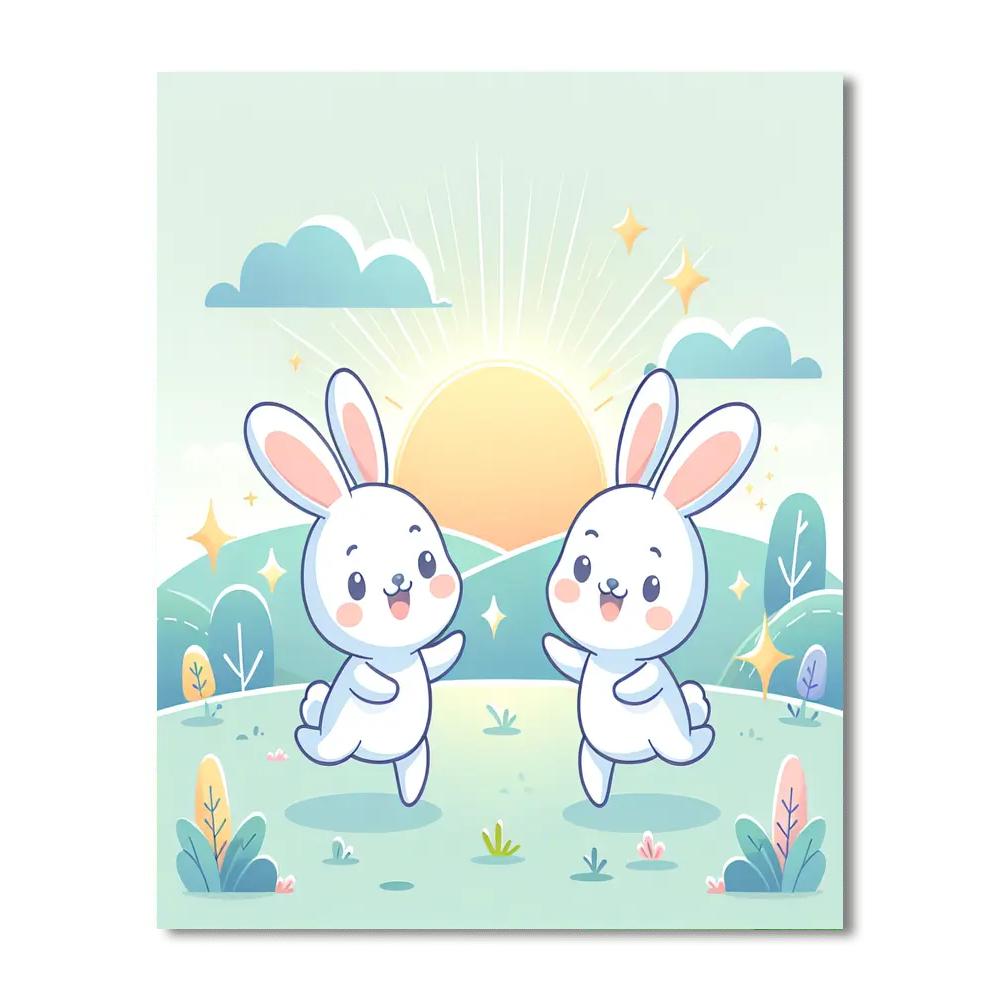 Bubbly Bunny Bash Painting By Numbers Kit
