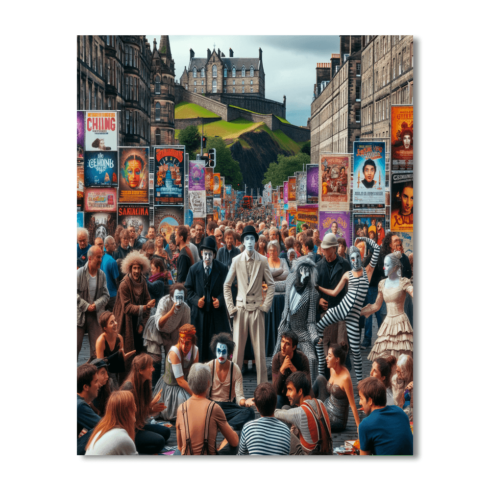 Edinburgh Festival Fringe - Scotland Paint By Numbers Art