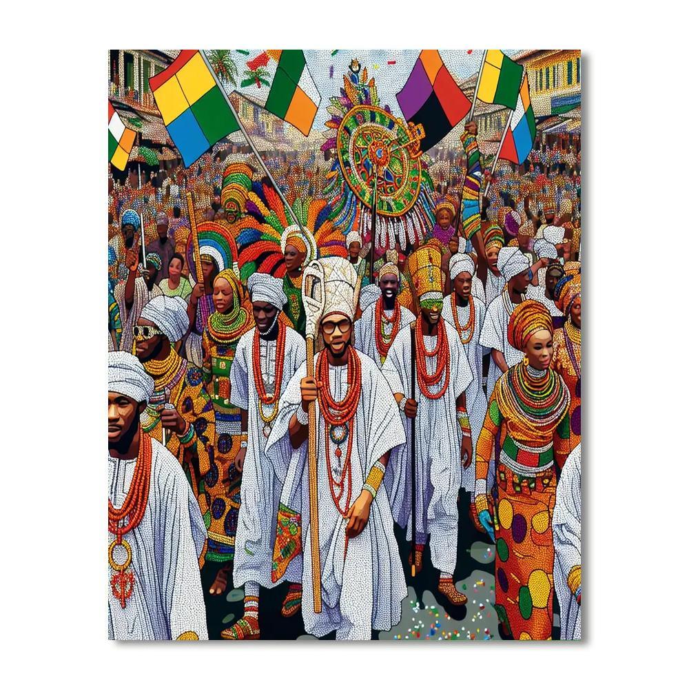 The Eyo Festival - Lagos Paint By Numbers