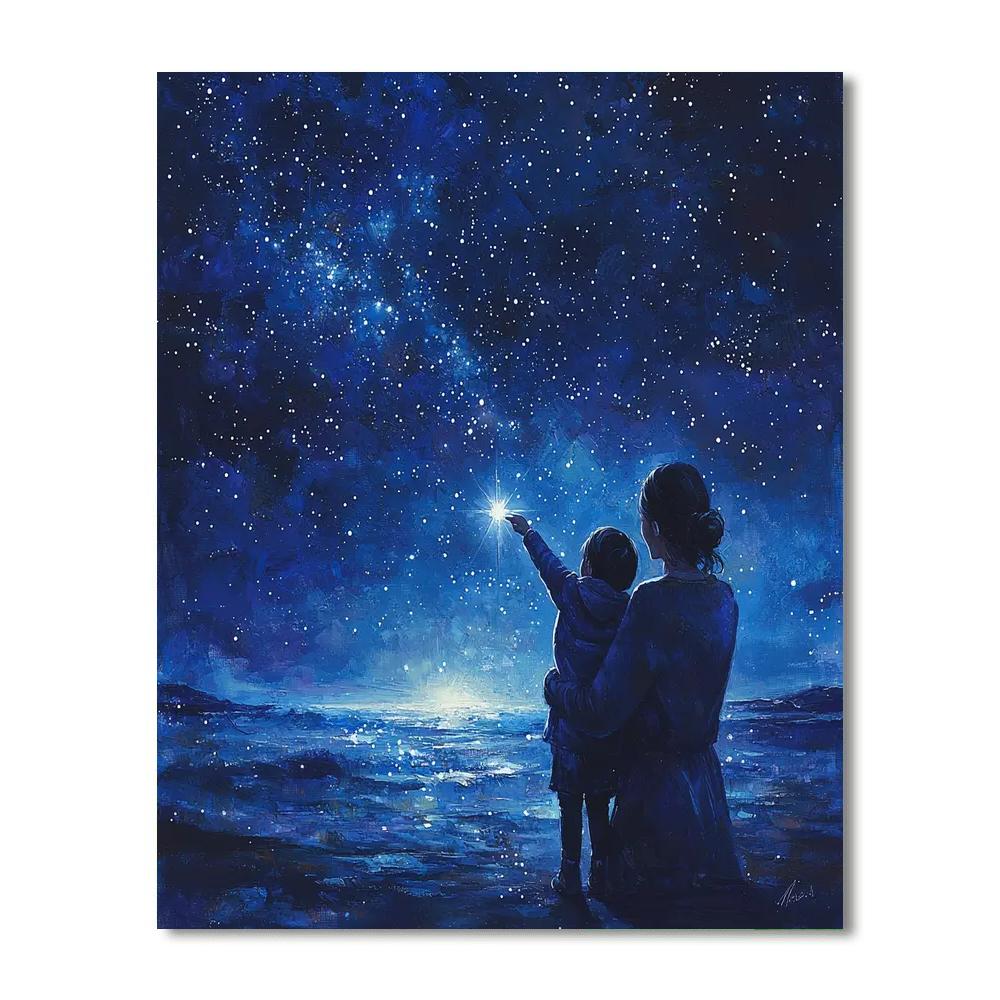 Guiding Star Of Night Paint By Number
