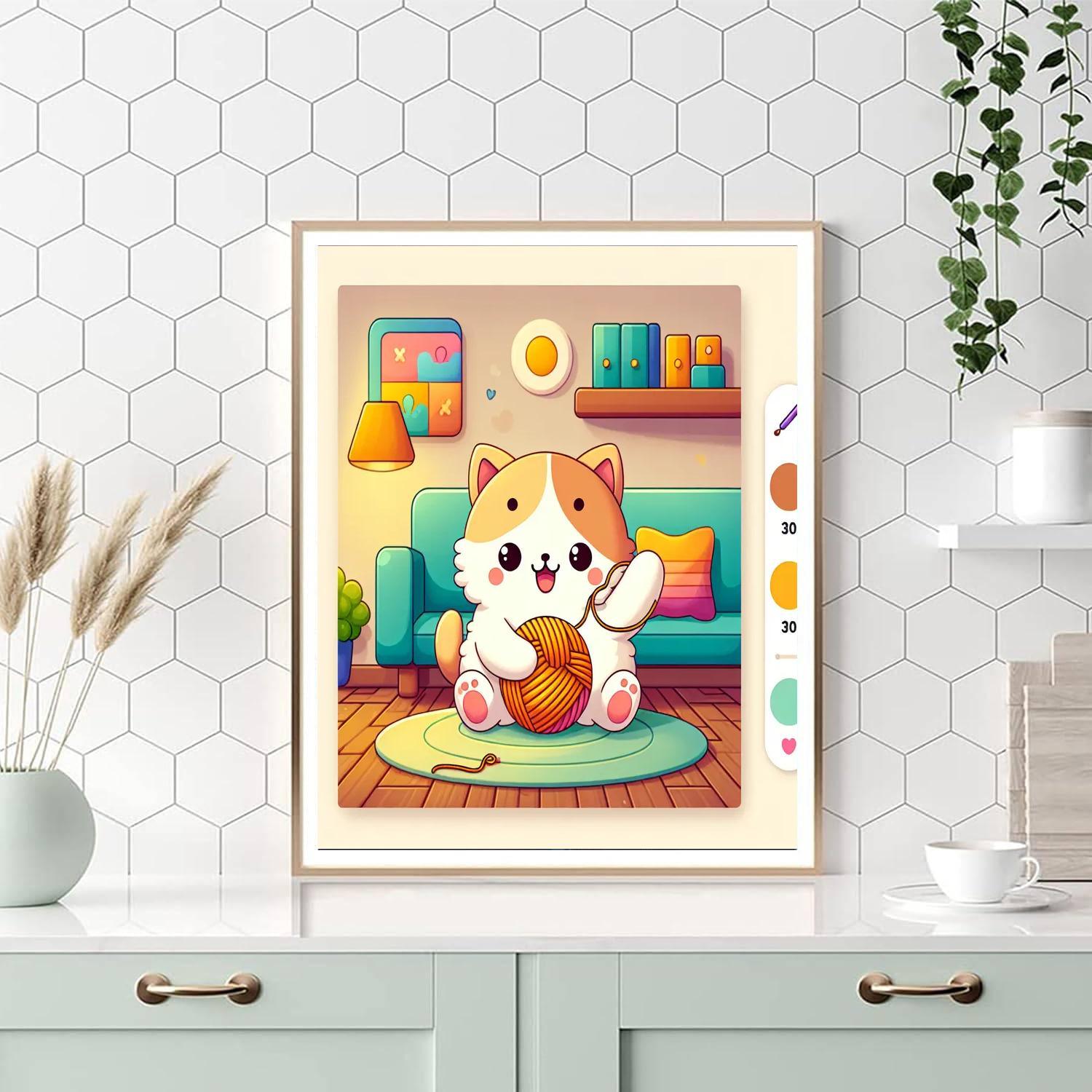 Adventurous Kitten Paint By Numbers Kits