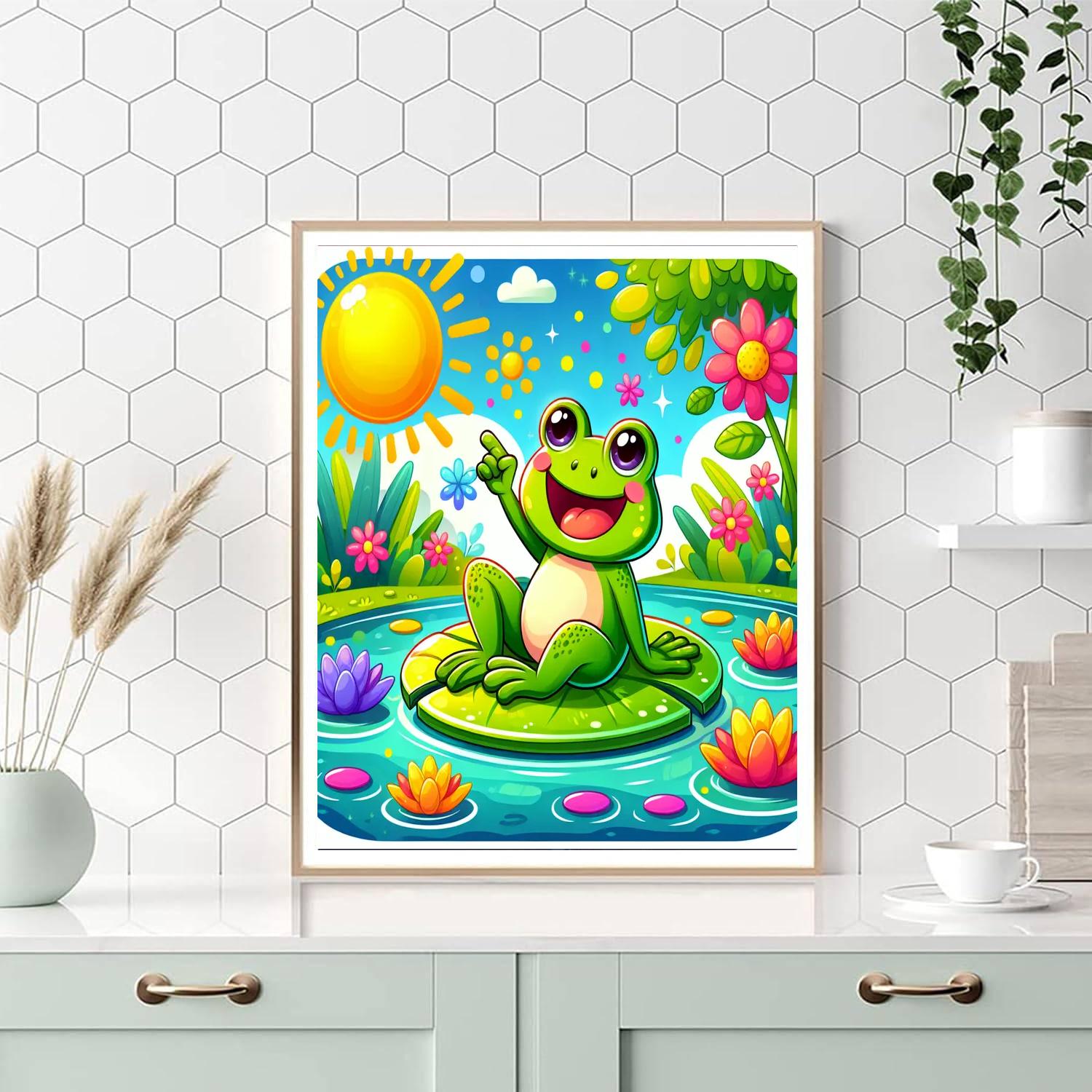 Sunny Day Frog Numbered Painting Kits