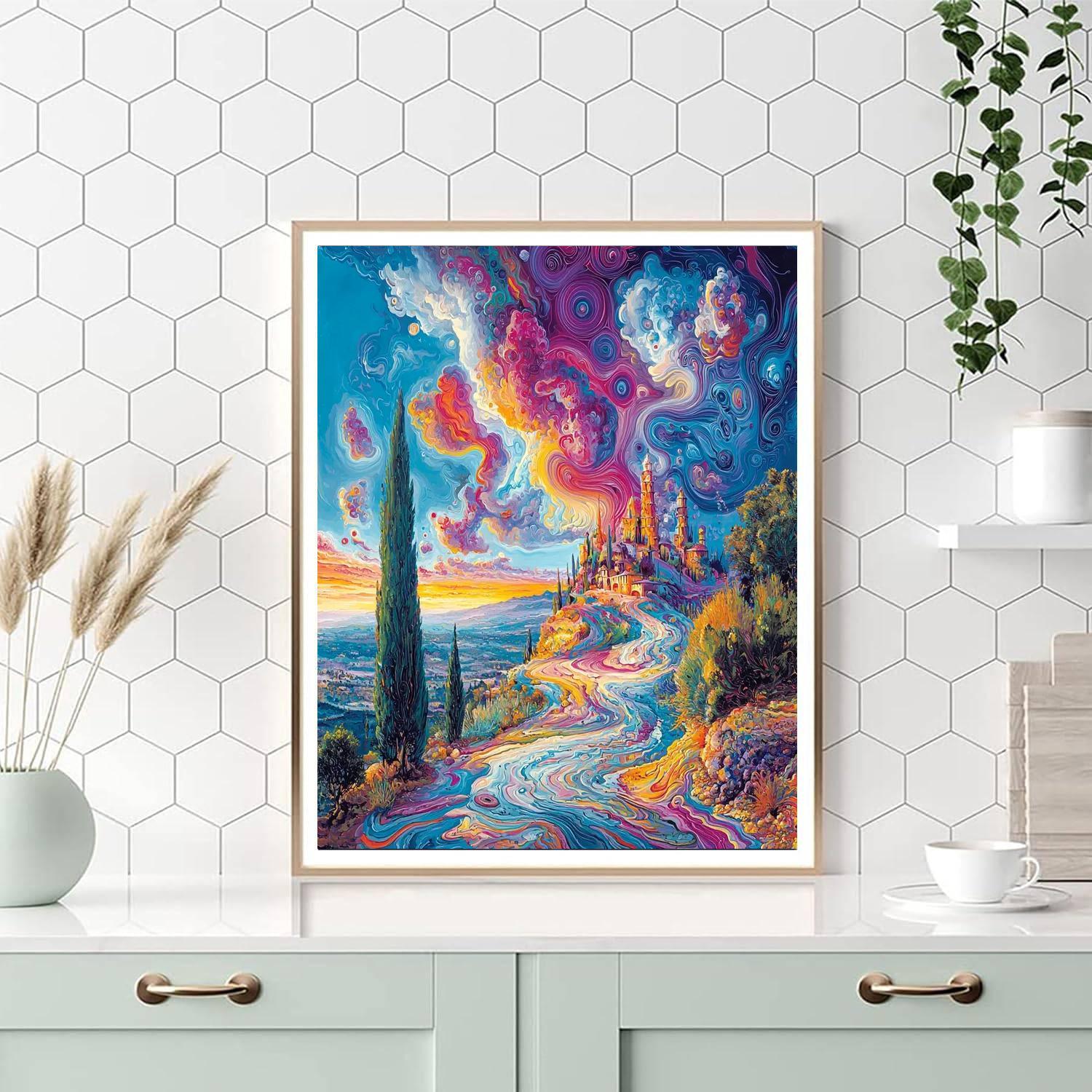 Salvador Dali Inspired Dali's Infinite Horizon  Numbered Painting Kits