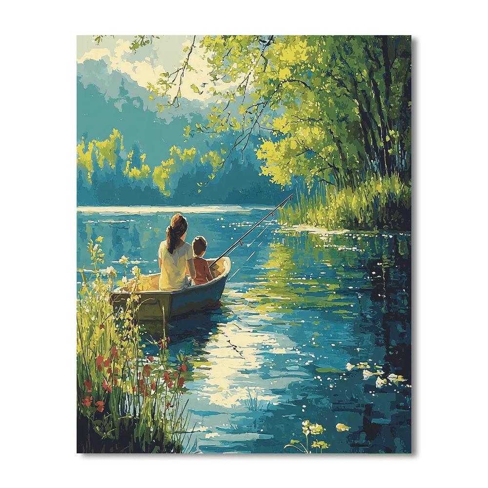 Fishing For Fun Numbered Painting Kits
