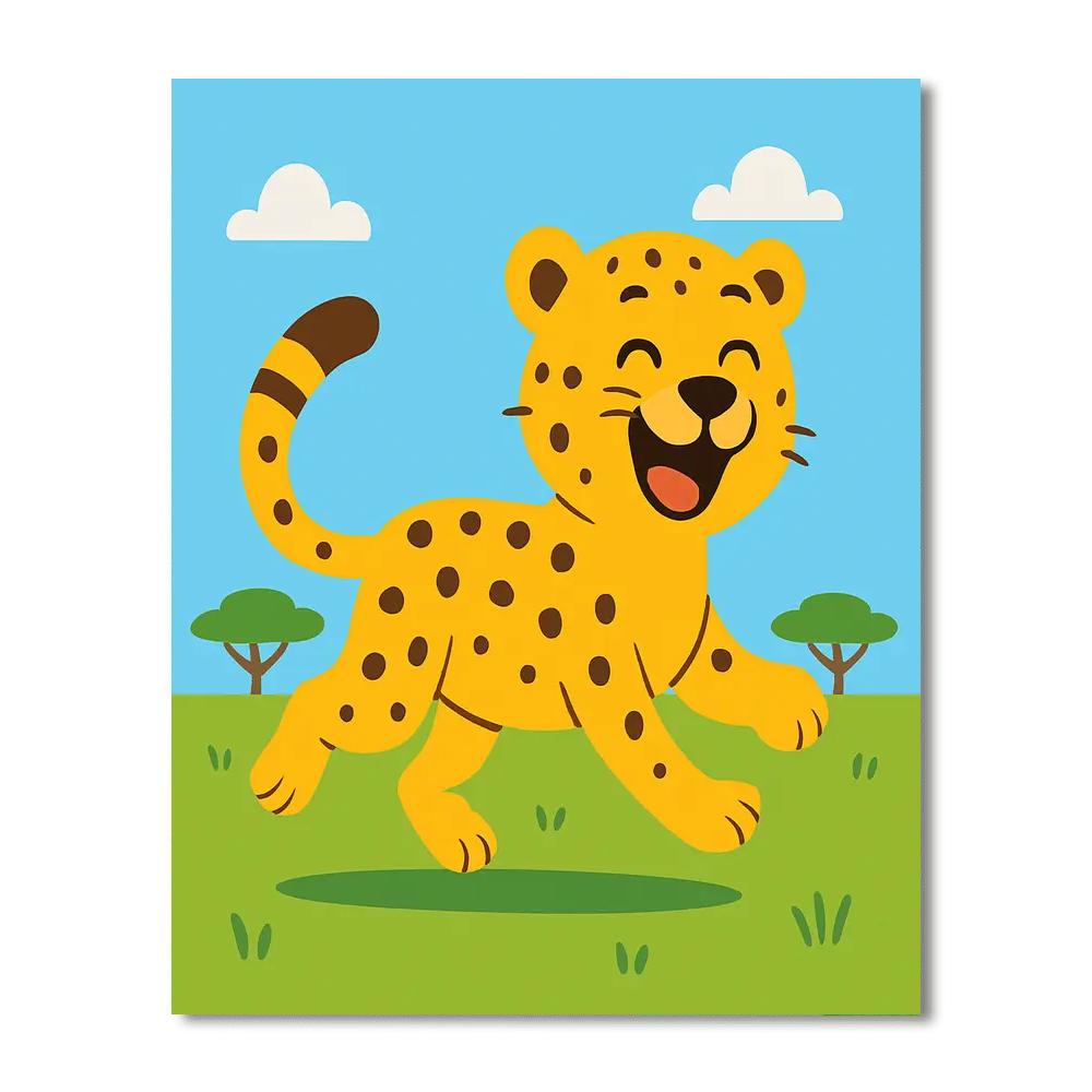 Laughing Cheetah Painting By Numbers Kit