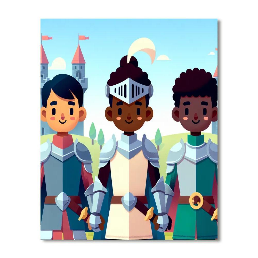 Royal Knight Quest Paint By Number