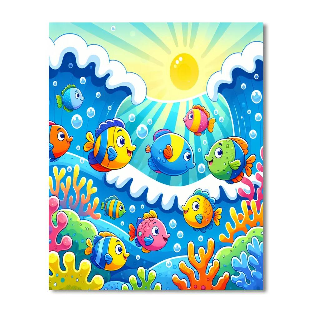 Wonders Of The Coral Reef Paint By Numbers Art