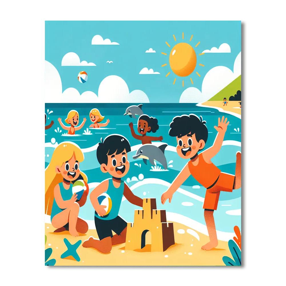 Adventure At The Seaside Paint By Numbers