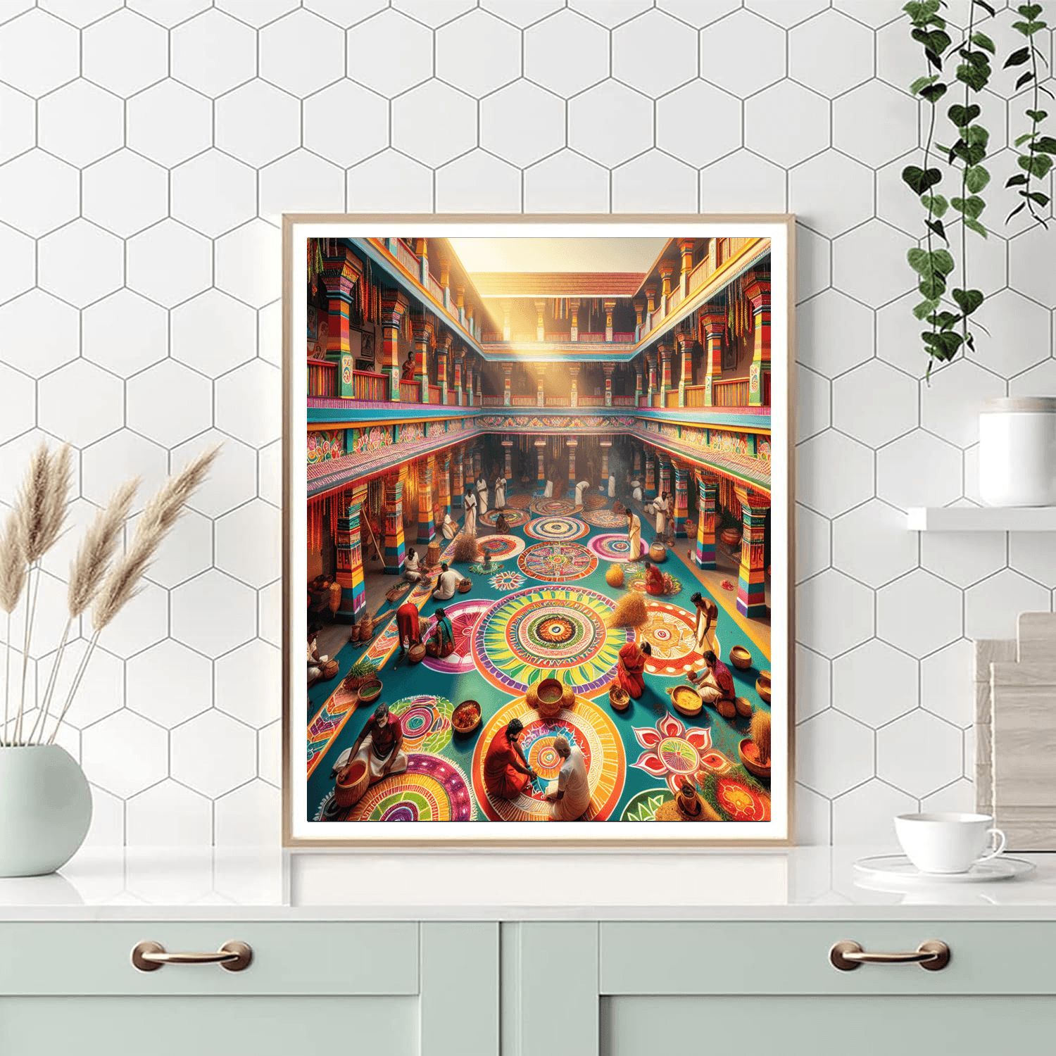 Pongal Festival - Chennai Number Painting