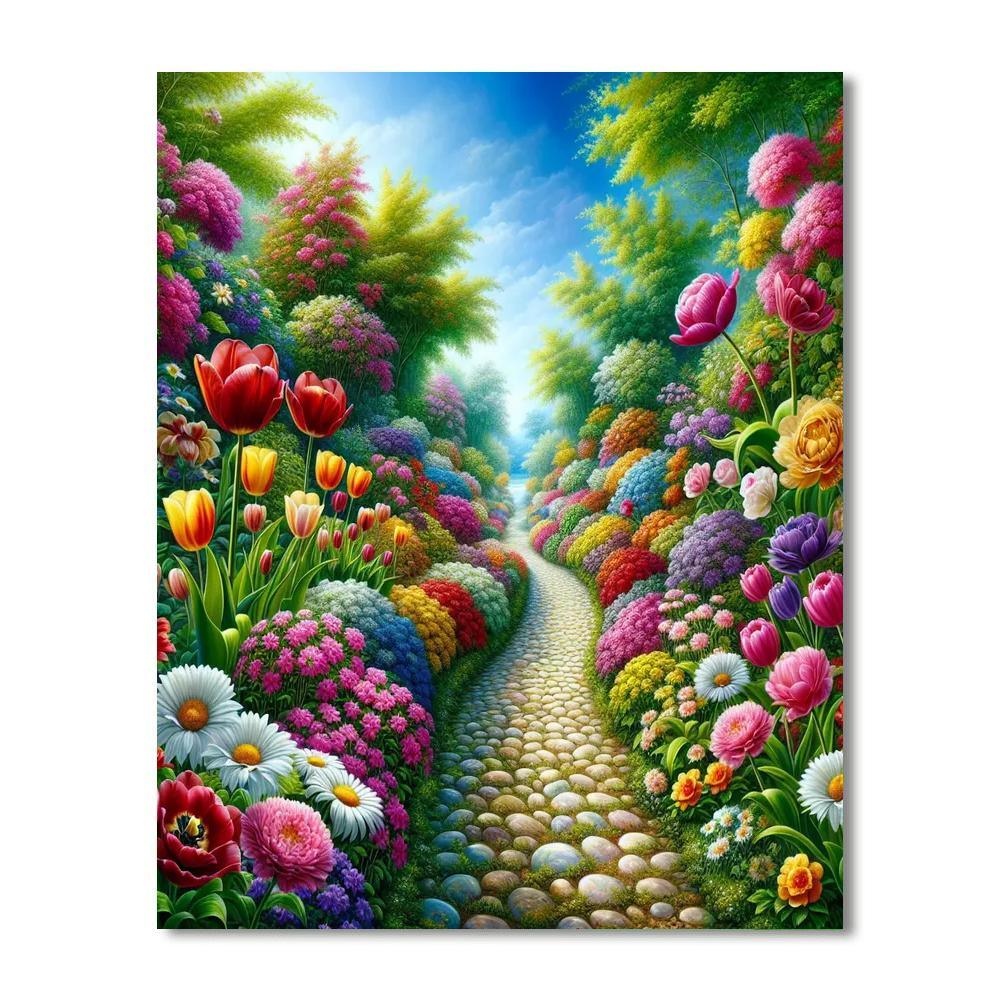Garden Pathways Paint By Number