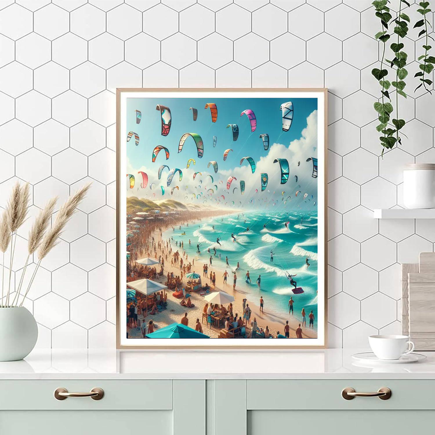 Kitesurf World Cup - Germany Painting By Numbers Kit