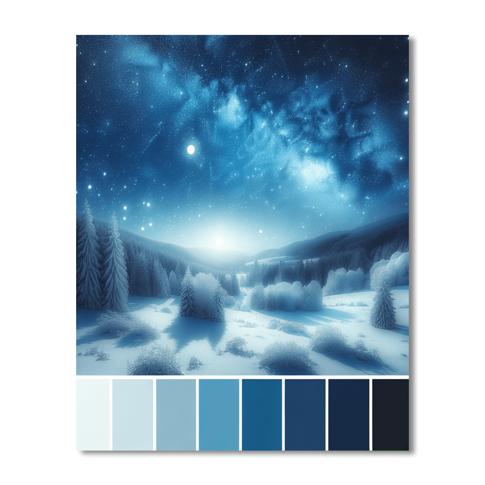 Winter's Night Whisper Numbered Painting Kits