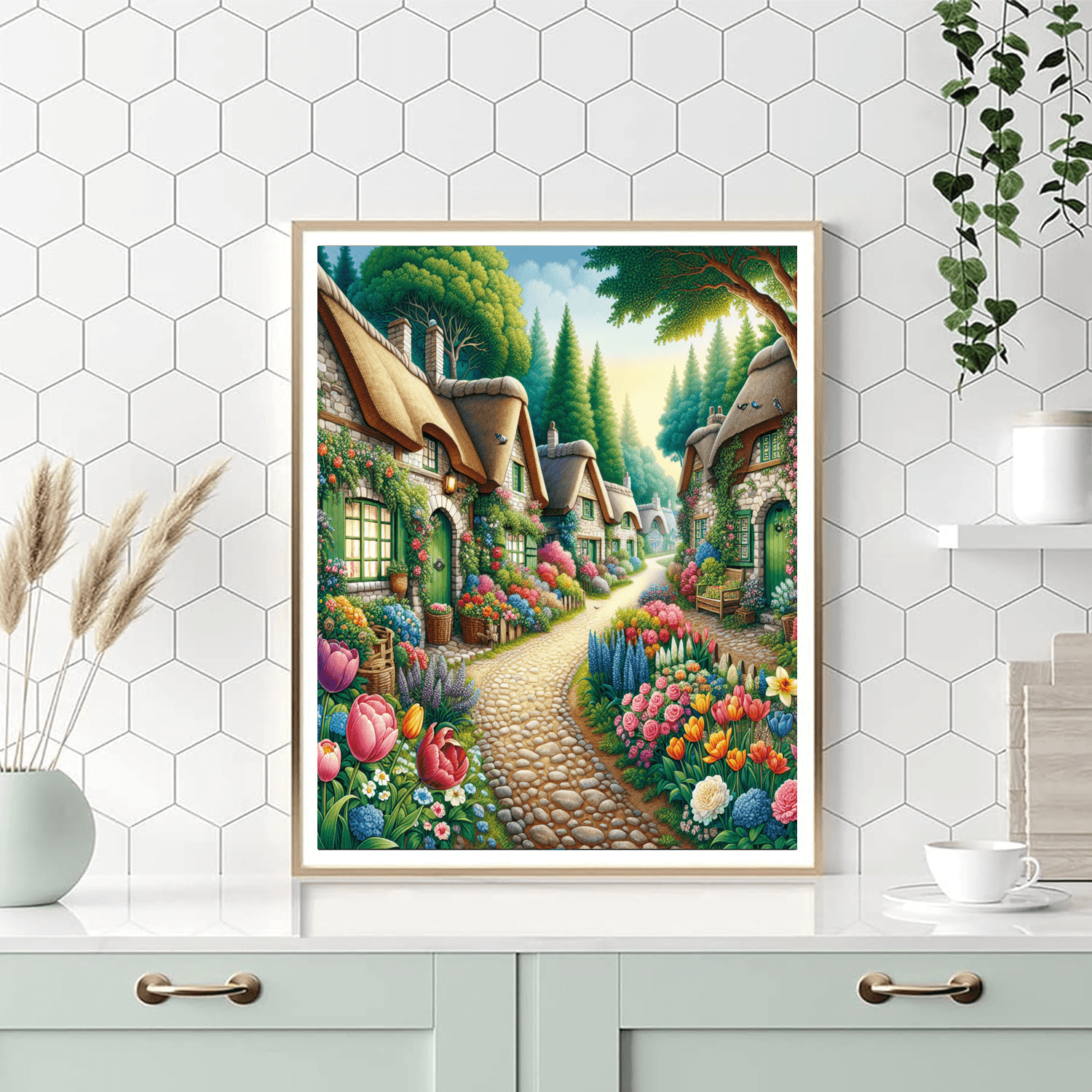 Fairytale Village Lane Paint By Color