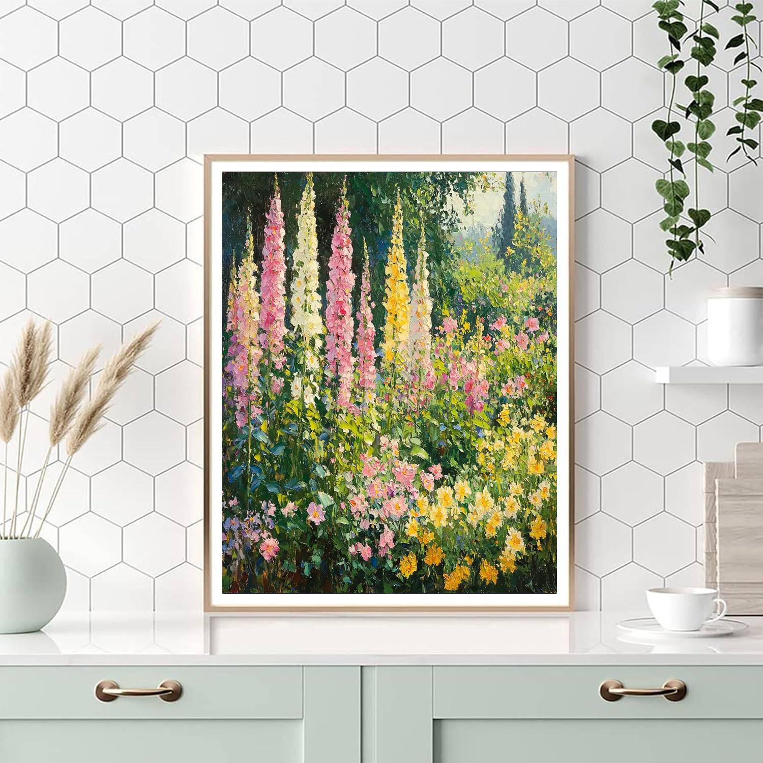 Claude Monet Inspired Radiant Garden Delight  Painting Number Kit