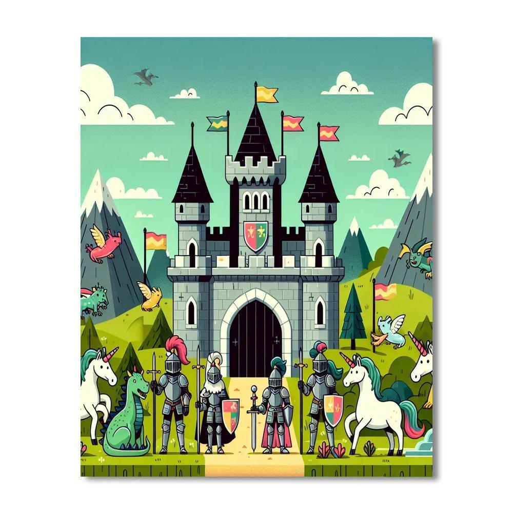 Hero's Medieval Adventure Painting Number Kit