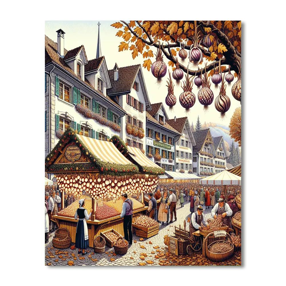 Zibelemärit - Bern Numbered Painting Kits