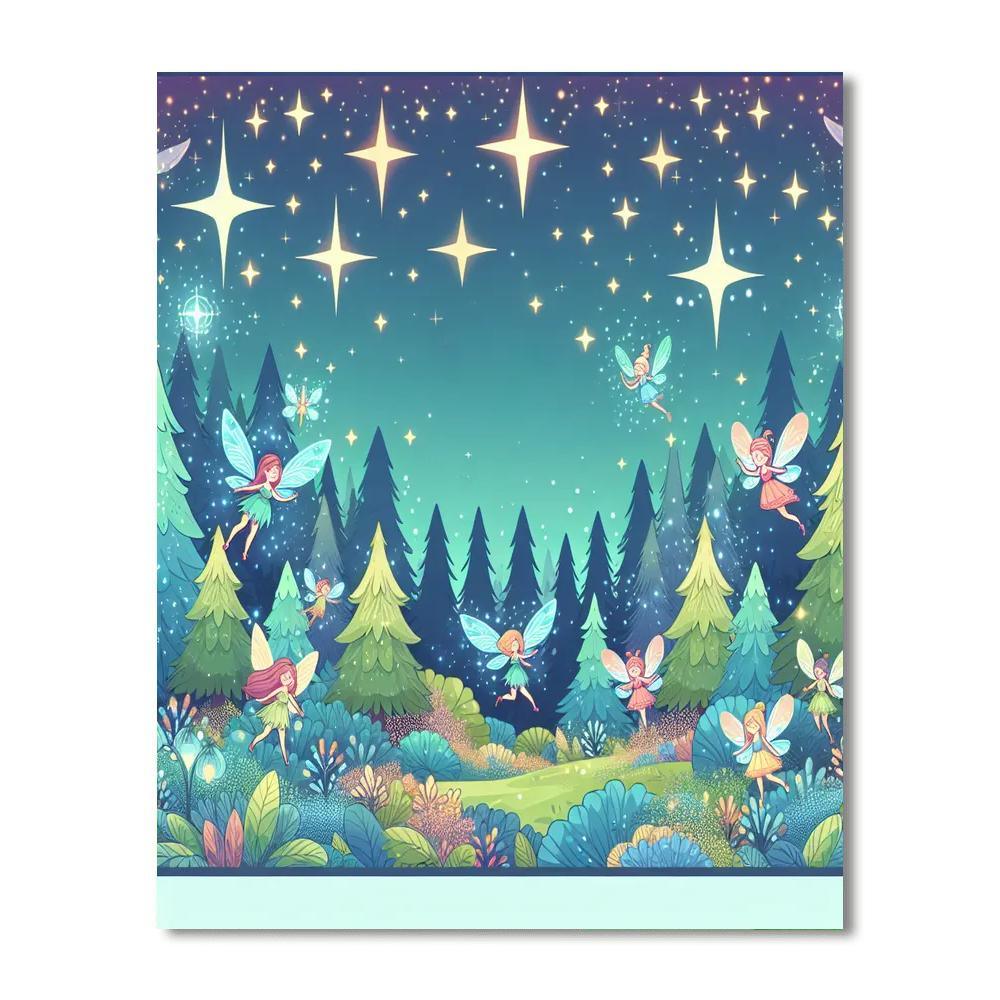 Mystic Fairy Woods Painting By Numbers Kit