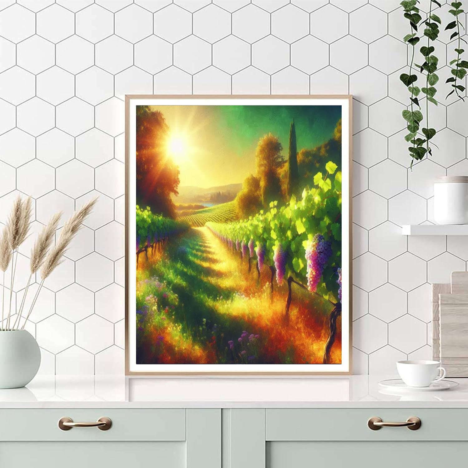 Mediterranean Vineyard Paint By Numbers Kits