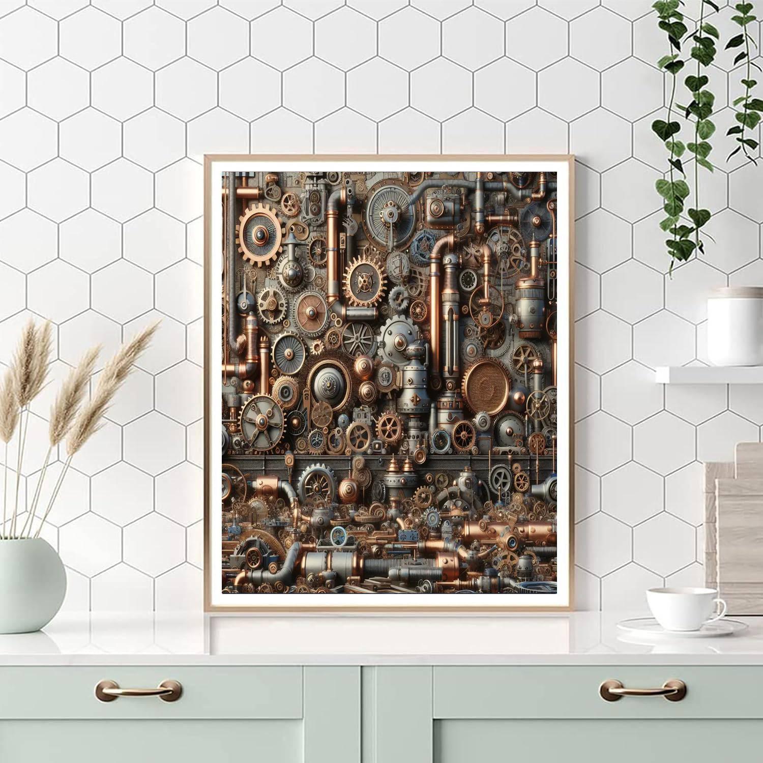 Steampunk Industrial Revolution Numbered Painting Kits