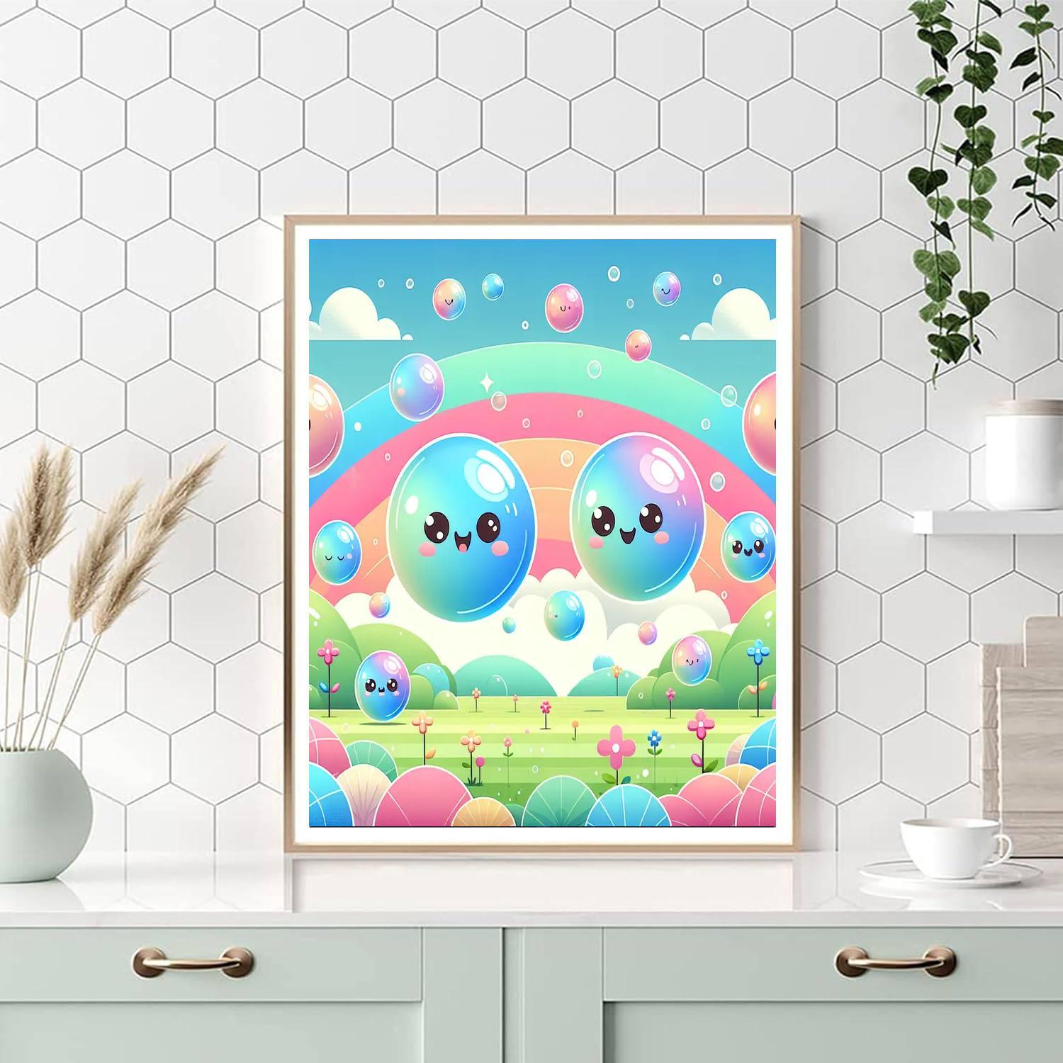 Gigantic Bubbles DIY Paint By Numbers