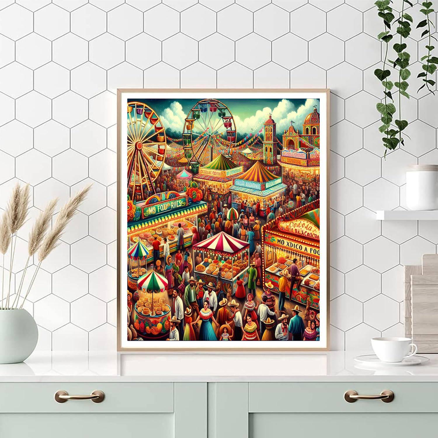 Feria Nacional De San Marcos - Mexico Painting Number Kit