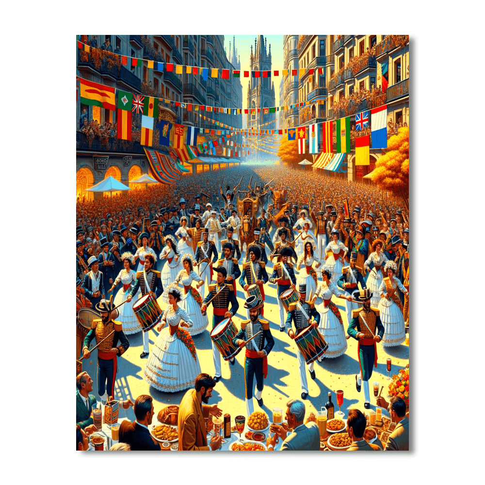 San Sebastián Day - Spain Number Painting