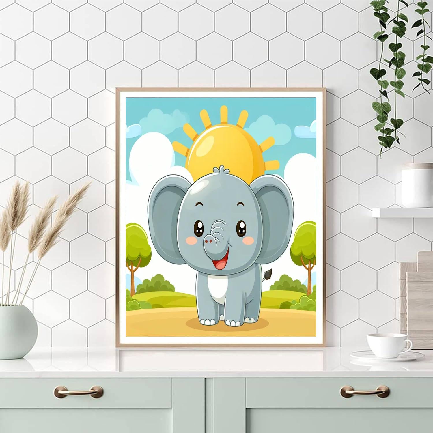 Sunshine Elephant Paint By Number