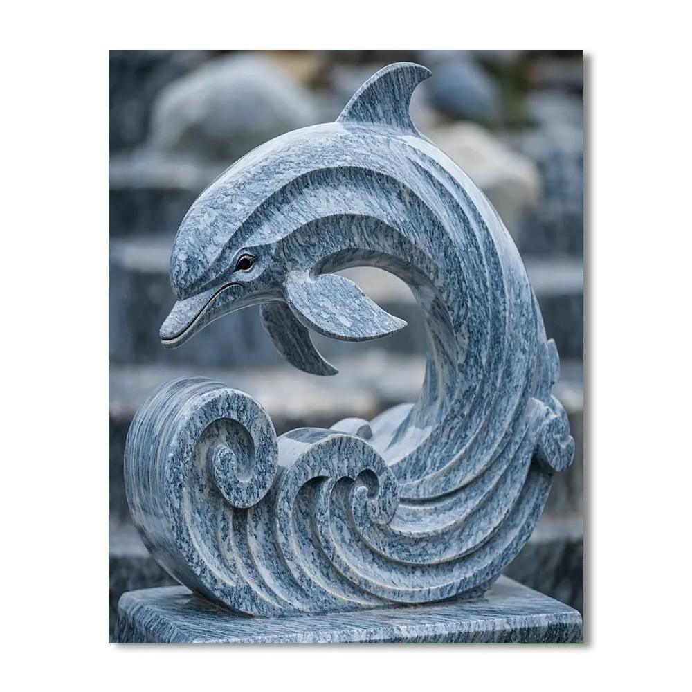 Michelangelo Inspired Stone Guardian Of The Sea  Paint By Numbers