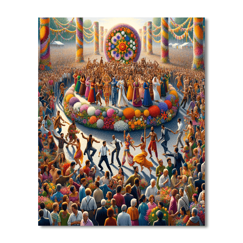 Flower Festival Paint By Number