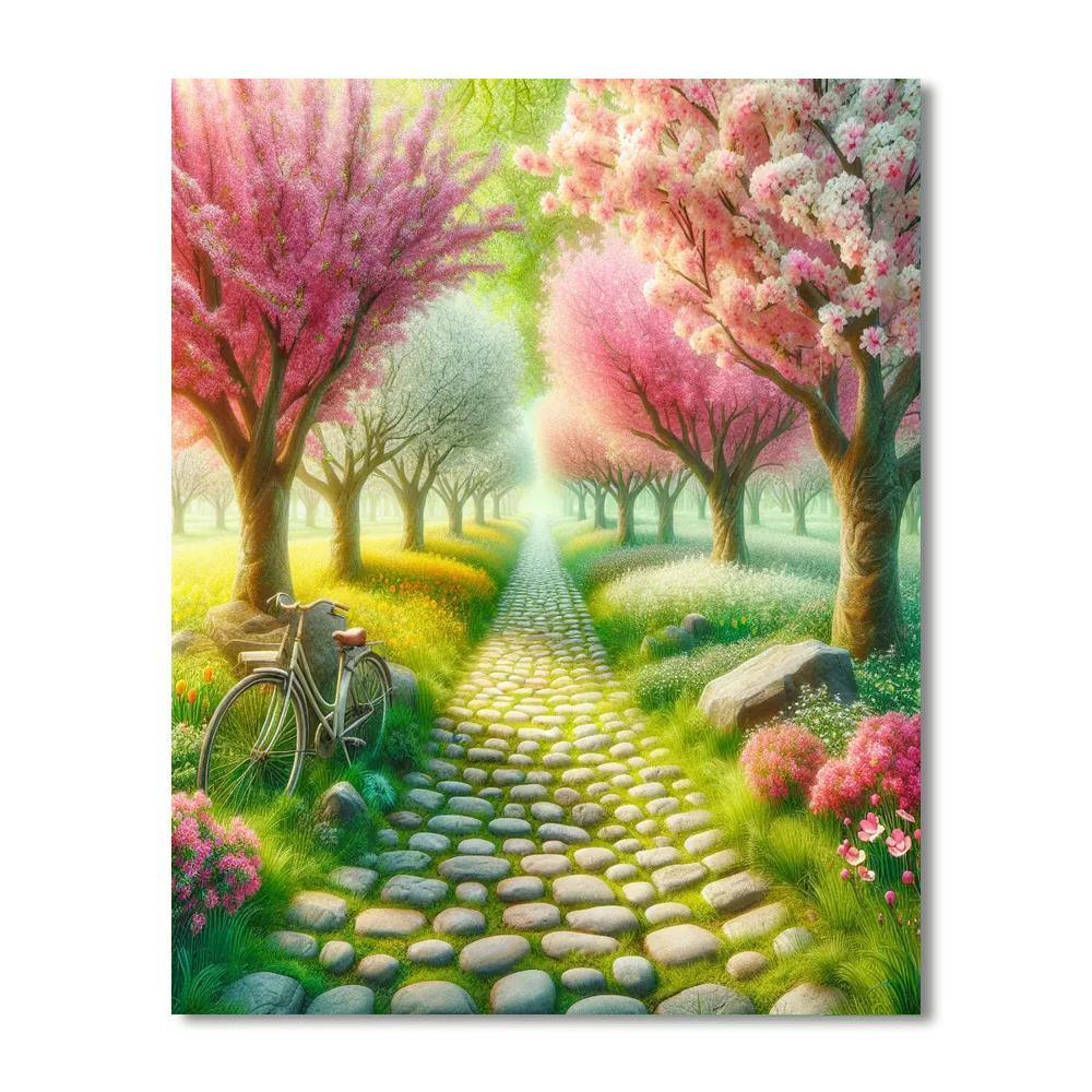 Springtime Joyride Number Painting